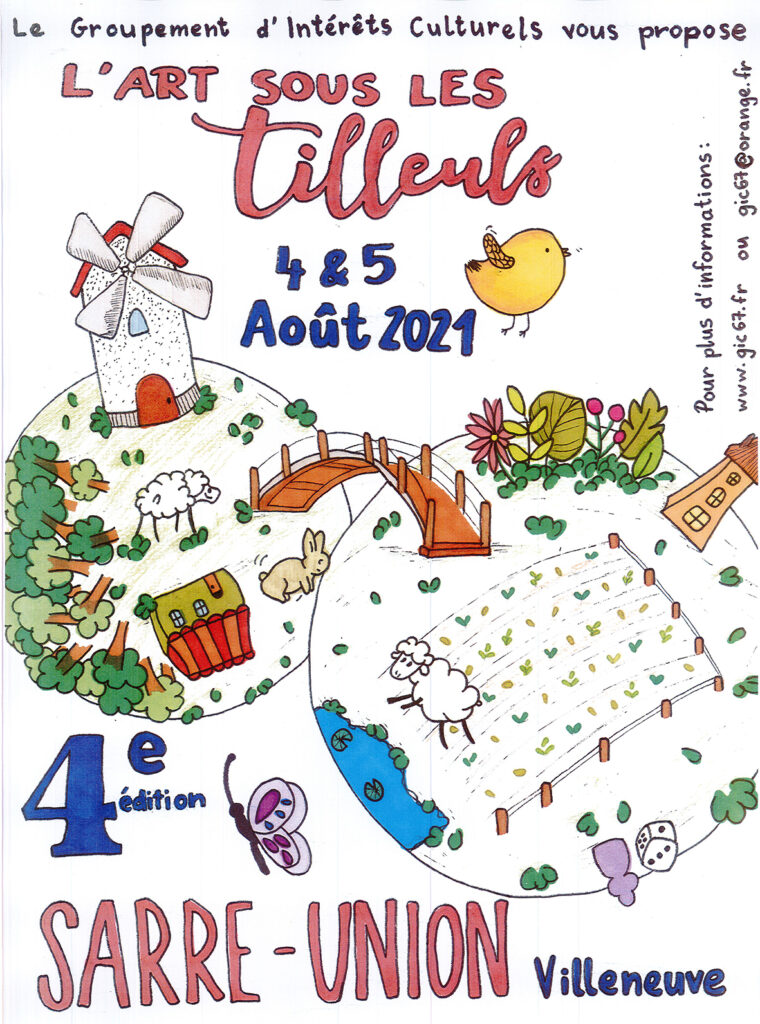 Affiche d el'Art sous les Tilleuls 2021